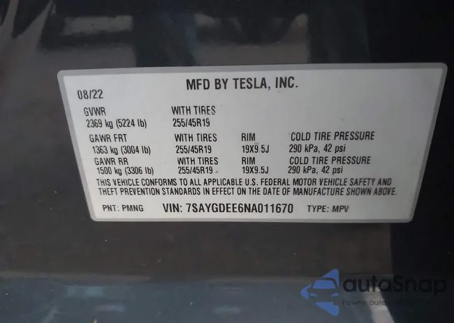 7SAYGDEE6NA011670: 43351255