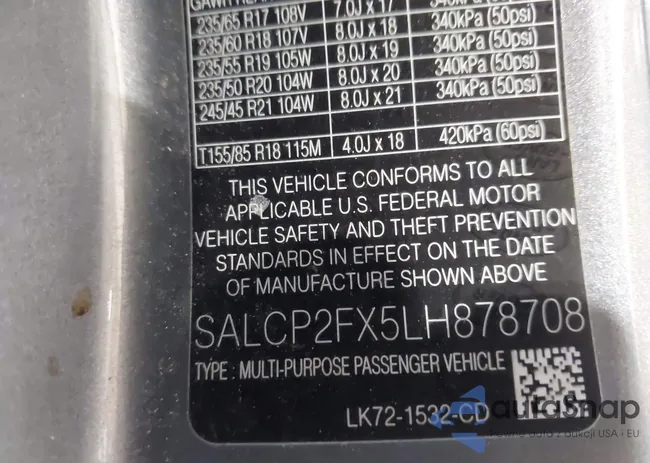 SALCP2FX5LH878708: 43350373