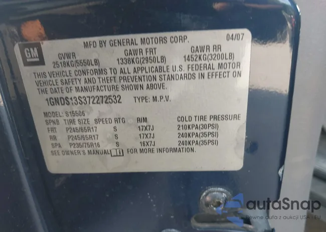 1GNDS13S372272532: 43350429