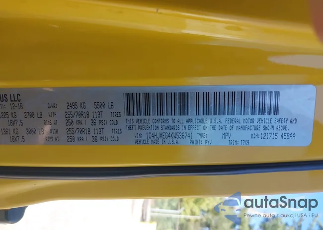 1C4HJXEG4KW536741: 43352076