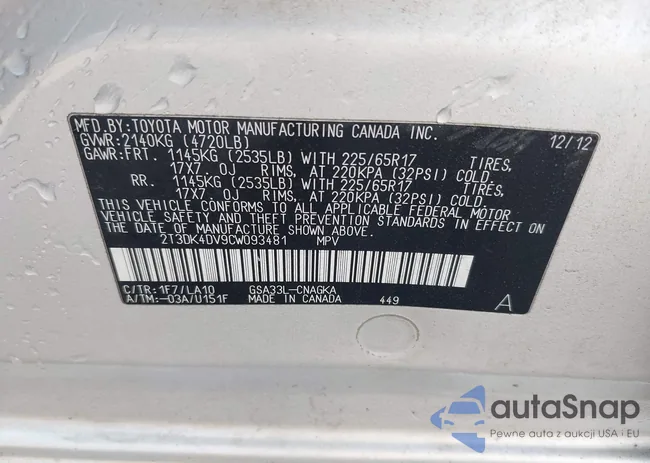 2T3DK4DV9CW093481: 43352080