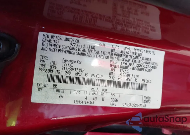 1FADP3K22GL238489: 43351336