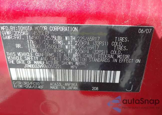 JTMBD33V976051221: 43351444