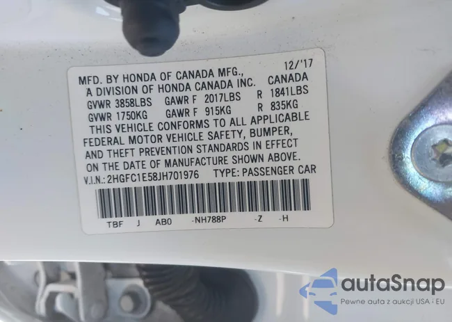 2HGFC1E58JH701976: 43351514