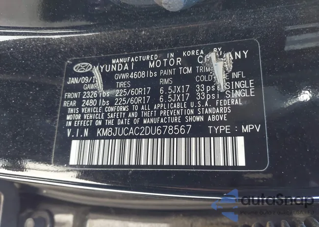 KM8JUCAC2DU678567: 43351592