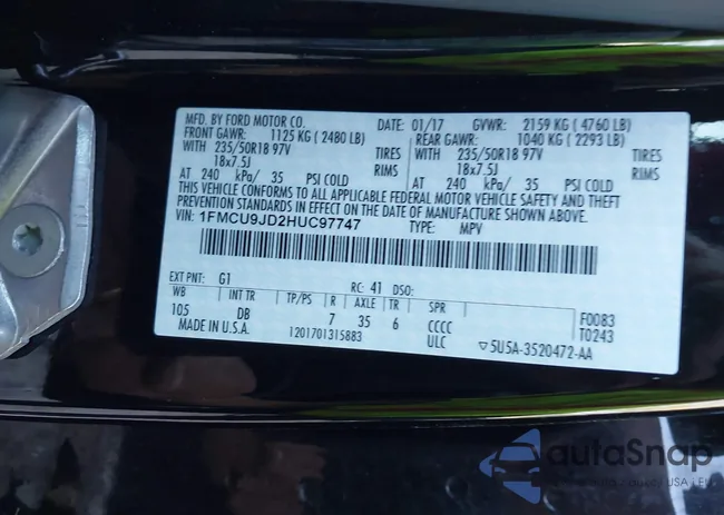 1FMCU9JD2HUC97747: 43351608