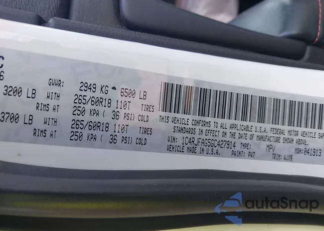 1C4RJFAG5GC427914: 43351643