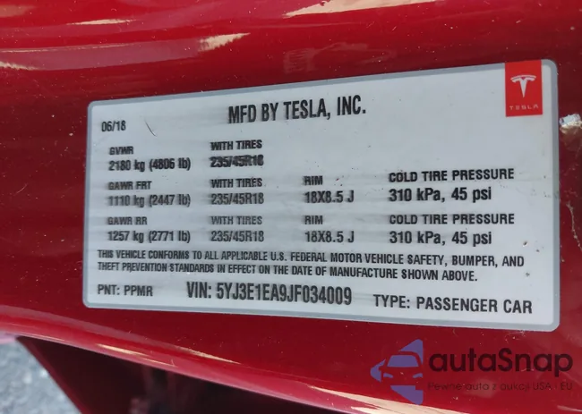 5YJ3E1EA9JF034009: 43353025