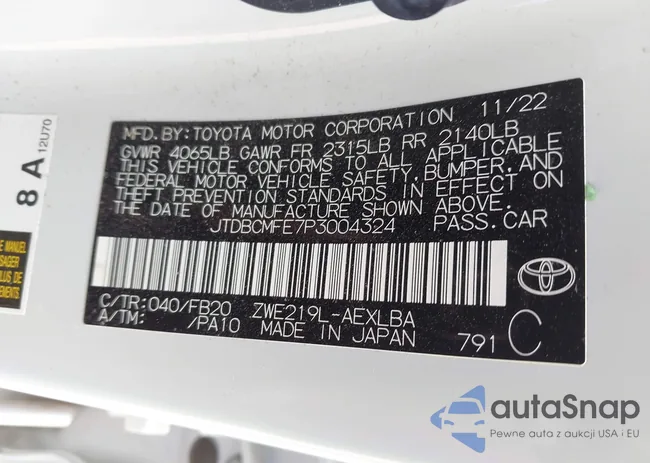 JTDBCMFE7P3004324: 43353052