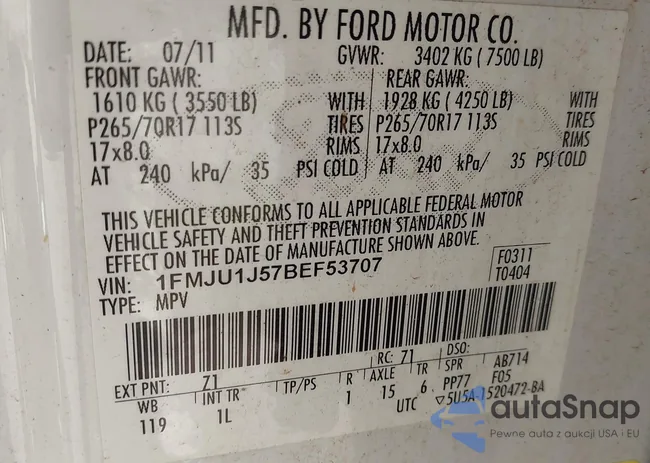 1FMJU1J57BEF53707: 43353053