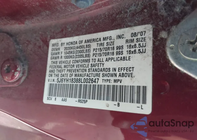 5J6YH18388L002647: 43352413