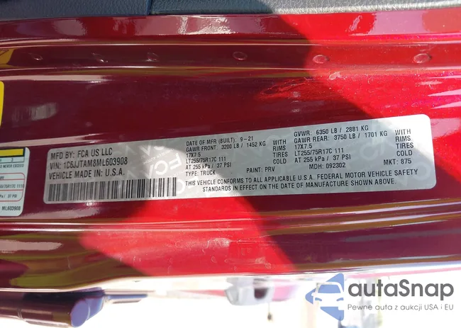 1C6JJTAM8ML603908: 43352423