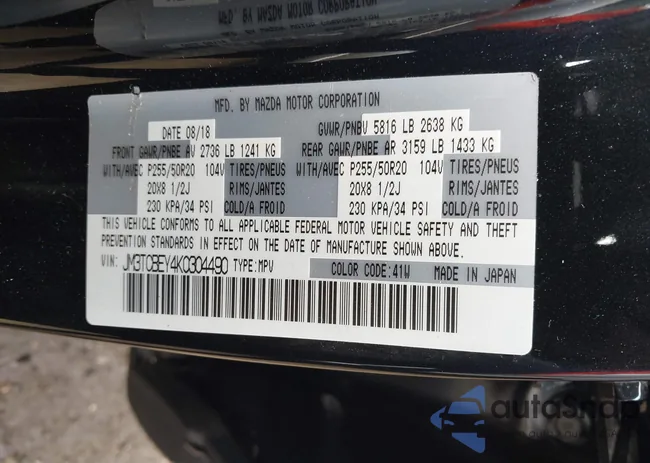 JM3TCBEY4K0304490: 43352573