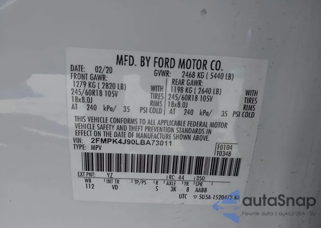 2FMPK4J90LBA73011: 43353698