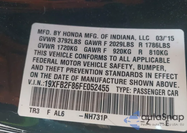 19XFB2F86FE052455: 43353855