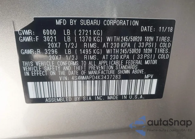 4S4WMAPD4K3437283: 43353898