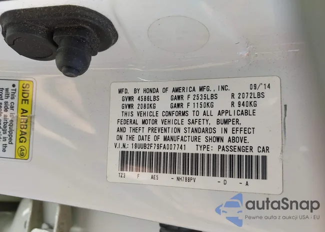 19UUB2F79FA007741: 43353933