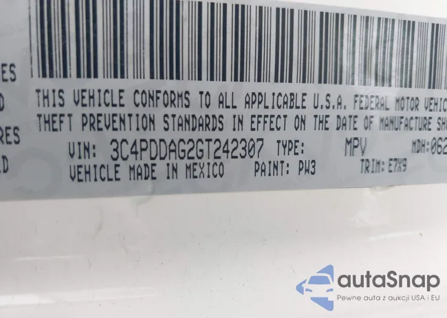 3C4PDDAG2GT242307: 43353959