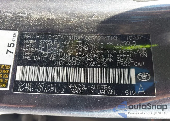 JTDKB20U683329295: 43354067