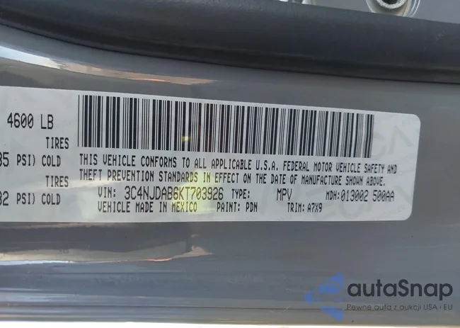 3C4NJDAB6KT703926: 43353284