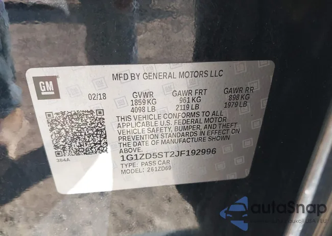 1G1ZD5ST2JF192996: 43353294