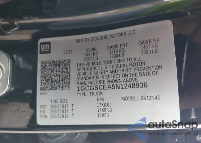 1GCGSCEA5N1248936: 43353417