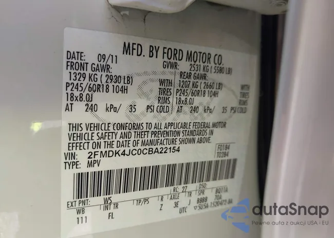 2FMDK4JC0CBA22154: 43353499