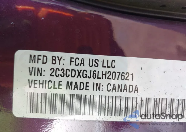 2C3CDXGJ6LH207621: 43354679