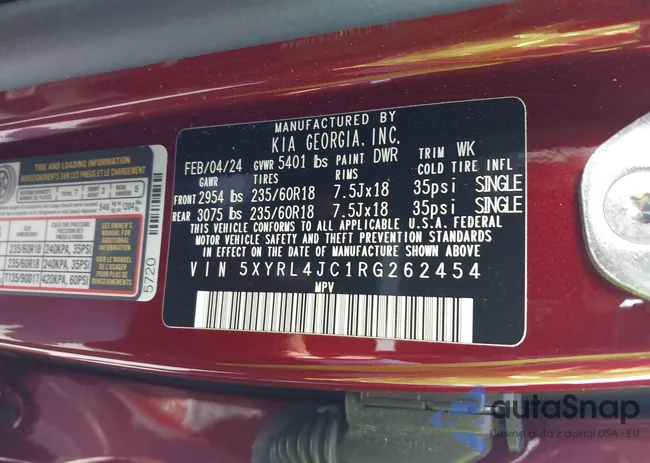 5XYRL4JC1RG262454: 43354761