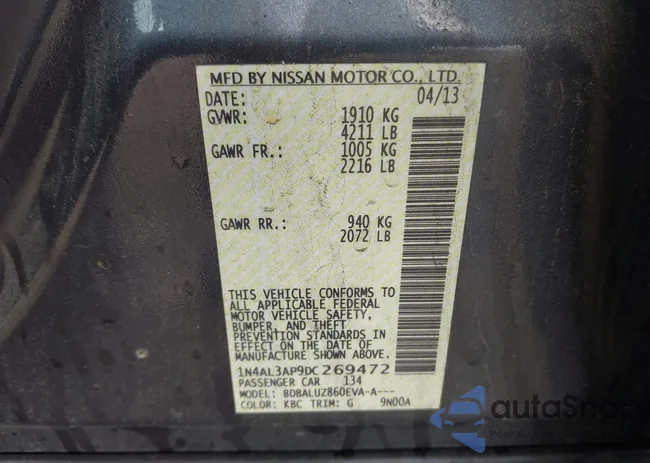 1N4AL3AP9DC269472: 43354949