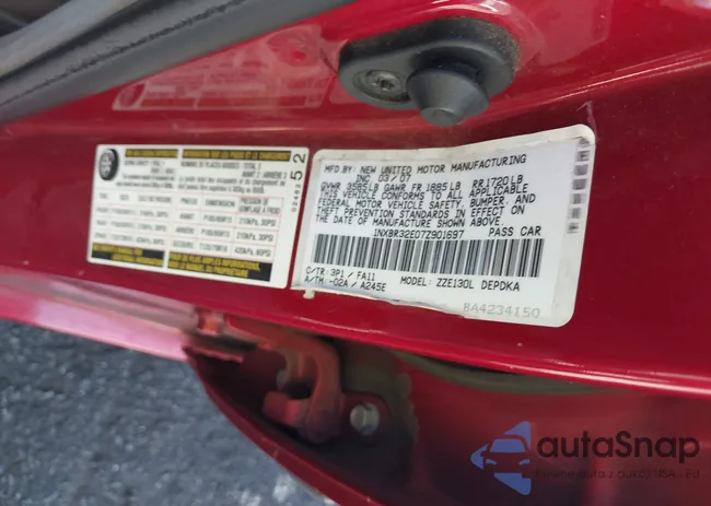 1NXBR32E07Z901697: 43355125