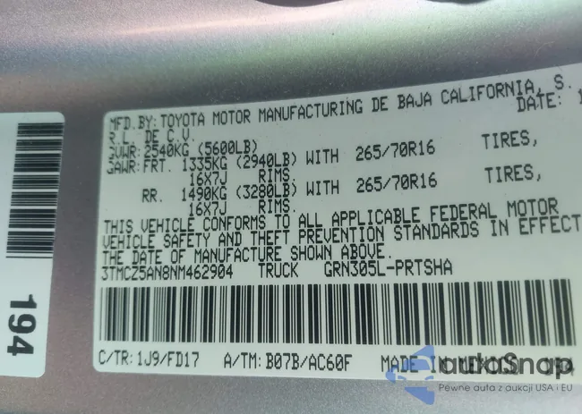 3TMCZ5AN8NM462904: 43355132