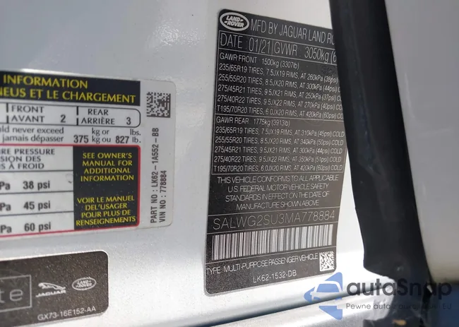 SALWG2SU3MA778884: 43354336