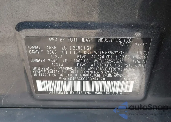 4S4BRCKC1C3254970: 43354396