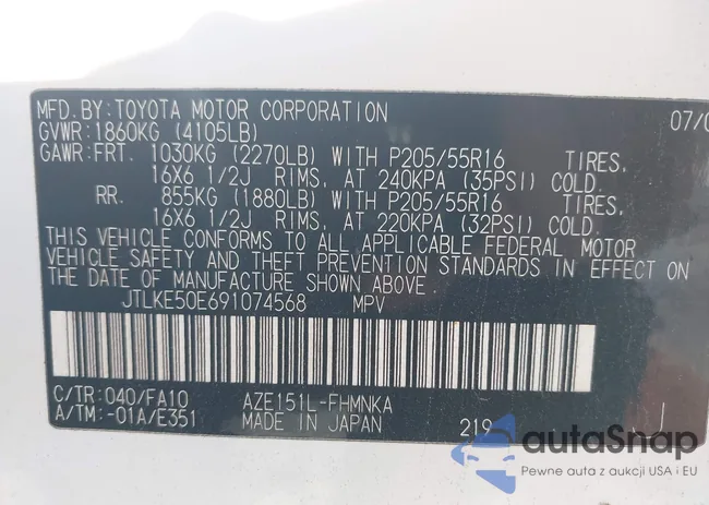 JTLKE50E691074568: 43354635