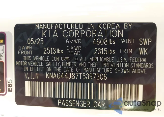 KNAG44J87T5397306: 43355762