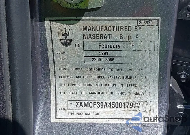 ZAMCE39A450017902: 43355835