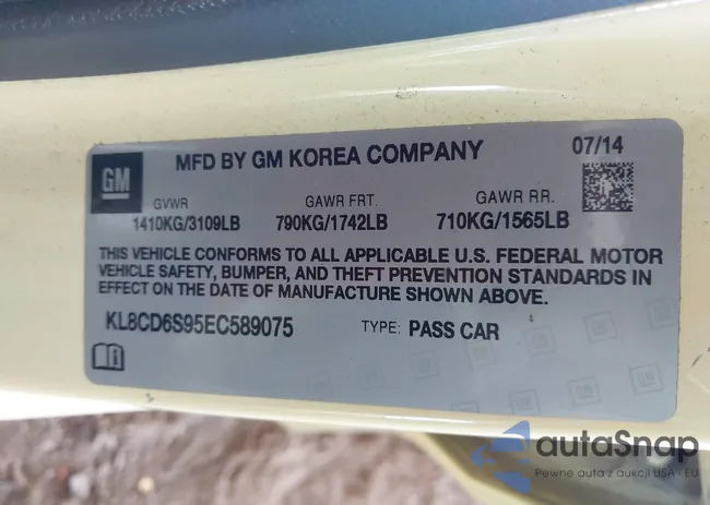 KL8CD6S95EC589075: 43355883