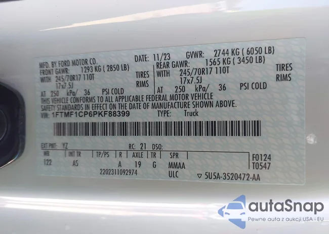 1FTMF1CP6PKF88399: 43355889