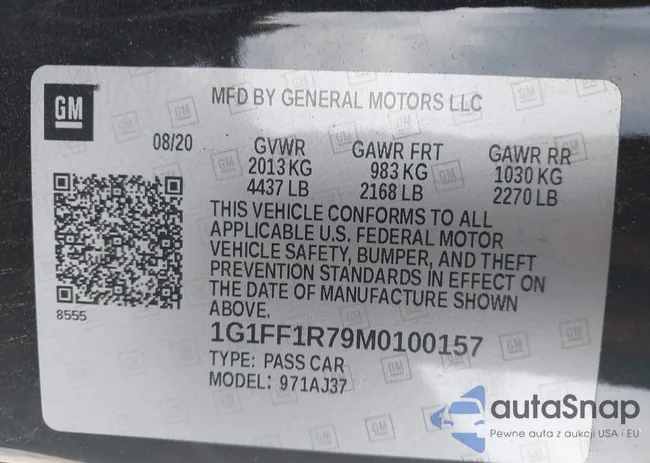 1G1FF1R79M0100157: 43355912