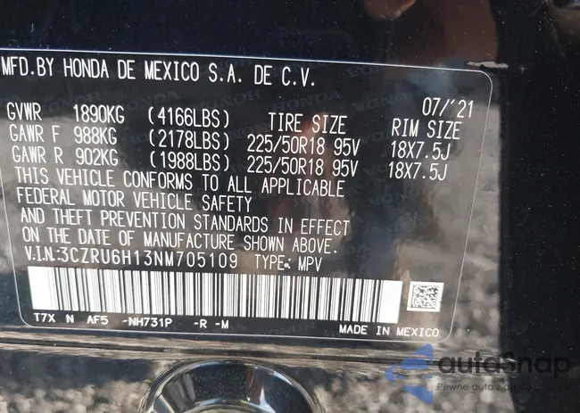 3CZRU6H13NM705109: 43356066