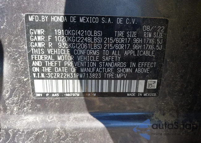 3CZRZ2H31PM713823: 43355414