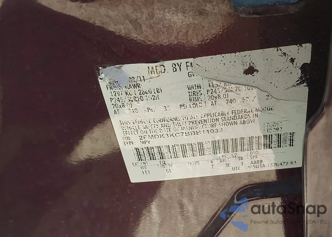 2FMDK3KC7BBB11033: 43355445