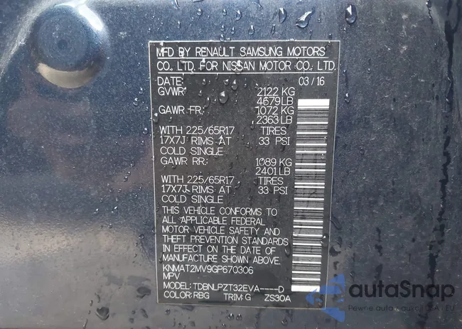 KNMAT2MV9GP670306: 43355479