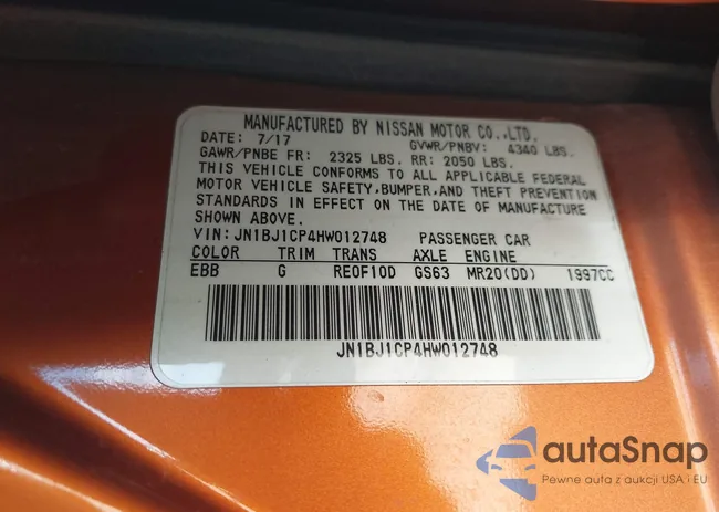 JN1BJ1CP4HW012748: 43355490