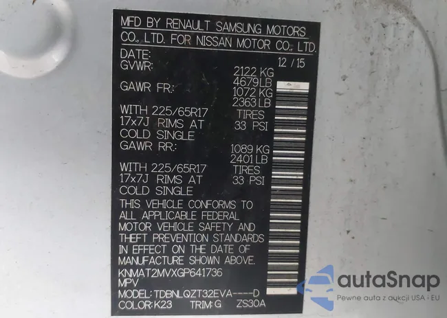 KNMAT2MVXGP641736: 43355579