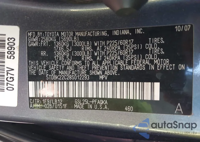 5TDBK22C28S012293: 43356885