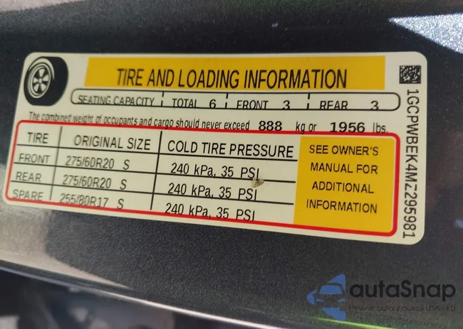 1GCPWBEK4MZ295981: 43356935