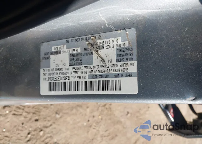 JM1CW2BL3C0140935: 43357001