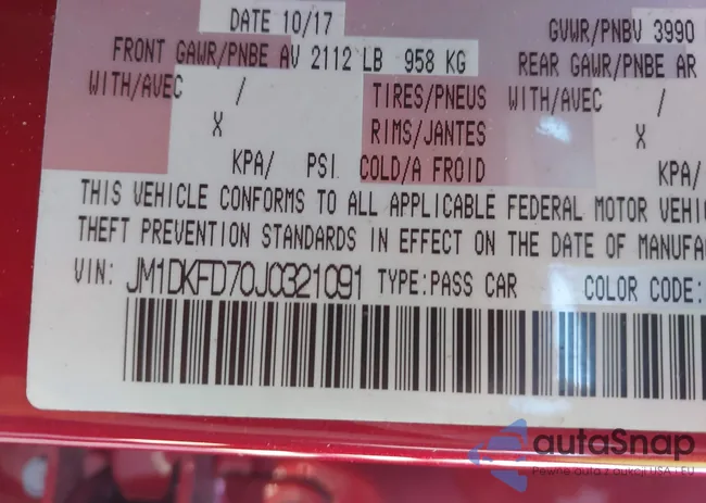 JM1DKFD70J0321091: 43356460